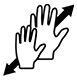 Size range of leather gloves_